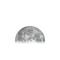 Zunehmender Mond mit Horizont