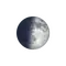 Zunehmende Sichel mit Horizont