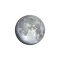Zunehmender Mond mit Horizont