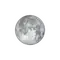 Zunehmender Mond mit Horizont