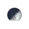 Zunehmende Sichel mit Horizont