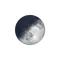 Zunehmende Sichel mit Horizont