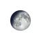 Zunehmender Mond mit Horizont