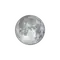 Zunehmender Mond mit Horizont