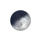 Zunehmende Sichel mit Horizont