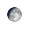 Zunehmender Mond mit Horizont