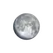 Zunehmender Mond mit Horizont