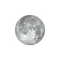 Zunehmender Mond mit Horizont