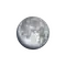 Zunehmender Mond mit Horizont