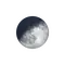 Zunehmende Sichel mit Horizont