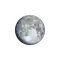 Zunehmender Mond mit Horizont