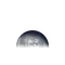 Abnehmender Mond mit Horizont