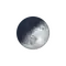 Zunehmende Sichel mit Horizont