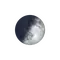 Zunehmende Sichel mit Horizont