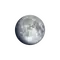 Zunehmender Mond mit Horizont