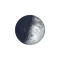 Zunehmende Sichel mit Horizont