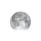 Zunehmender Mond mit Horizont