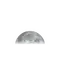 Zunehmender Mond mit Horizont