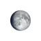 Zunehmender Mond mit Horizont