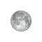 Zunehmender Mond mit Horizont