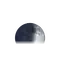 Zunehmende Sichel mit Horizont