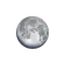 Zunehmender Mond mit Horizont