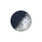Zunehmende Sichel mit Horizont