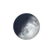 Zunehmende Sichel mit Horizont