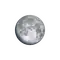 Zunehmender Mond mit Horizont