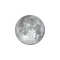 Zunehmender Mond mit Horizont