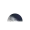 Abnehmender Mond mit Horizont