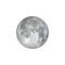 Zunehmender Mond mit Horizont
