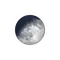 Zunehmender Mond mit Horizont