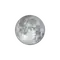 Zunehmender Mond mit Horizont