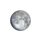 Zunehmender Mond mit Horizont