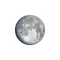 Zunehmender Mond mit Horizont