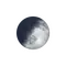 Zunehmende Sichel mit Horizont