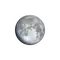 Zunehmender Mond mit Horizont