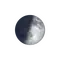 Zunehmende Sichel mit Horizont