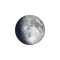Zunehmender Mond mit Horizont