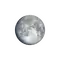 Zunehmender Mond mit Horizont
