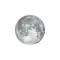 Zunehmender Mond mit Horizont