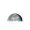 Abnehmender Mond mit Horizont