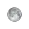 Zunehmender Mond mit Horizont