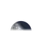 Abnehmender Mond mit Horizont
