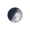 Zunehmende Sichel mit Horizont