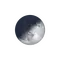 Zunehmende Sichel mit Horizont