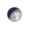 Zunehmender Mond mit Horizont