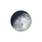 Zunehmender Mond mit Horizont