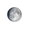 Zunehmender Mond mit Horizont